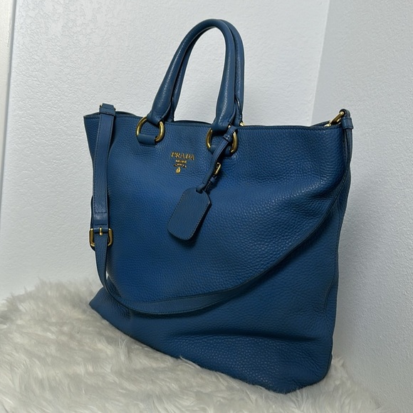 💯 Authentic Prada Two-Way  Leather Tote Bag🍀 - Picture 5 of 17
